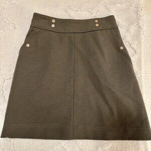 H&M Olive Green Mini Skirt, size 0